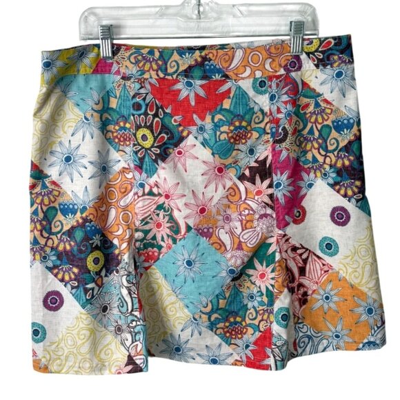 RipSkirt Patchwork Skirt Adjustable Waist Lightweight Quick-Dry Womens Size XL - Picture 2 of 7